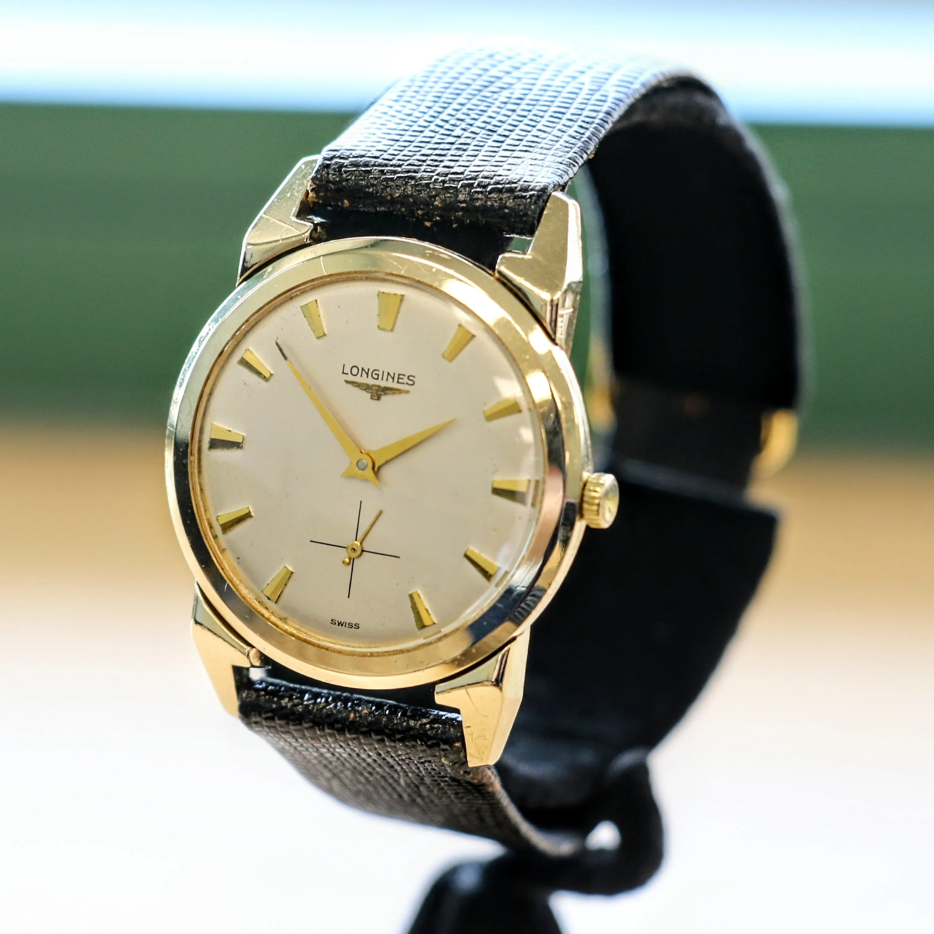 1955 LONGINES Watch 17 Jewels Cal. 23Z Fancy Lugs Vintage Swiss Made Wristwatch