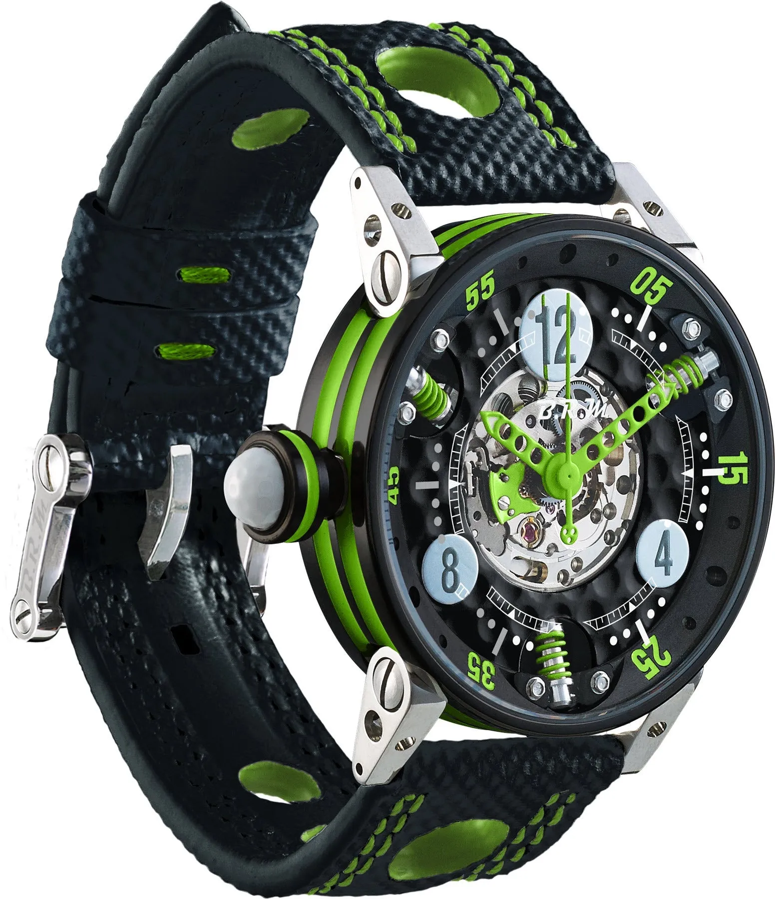 BM Watch Golf Master Ladies Lime Green Hands