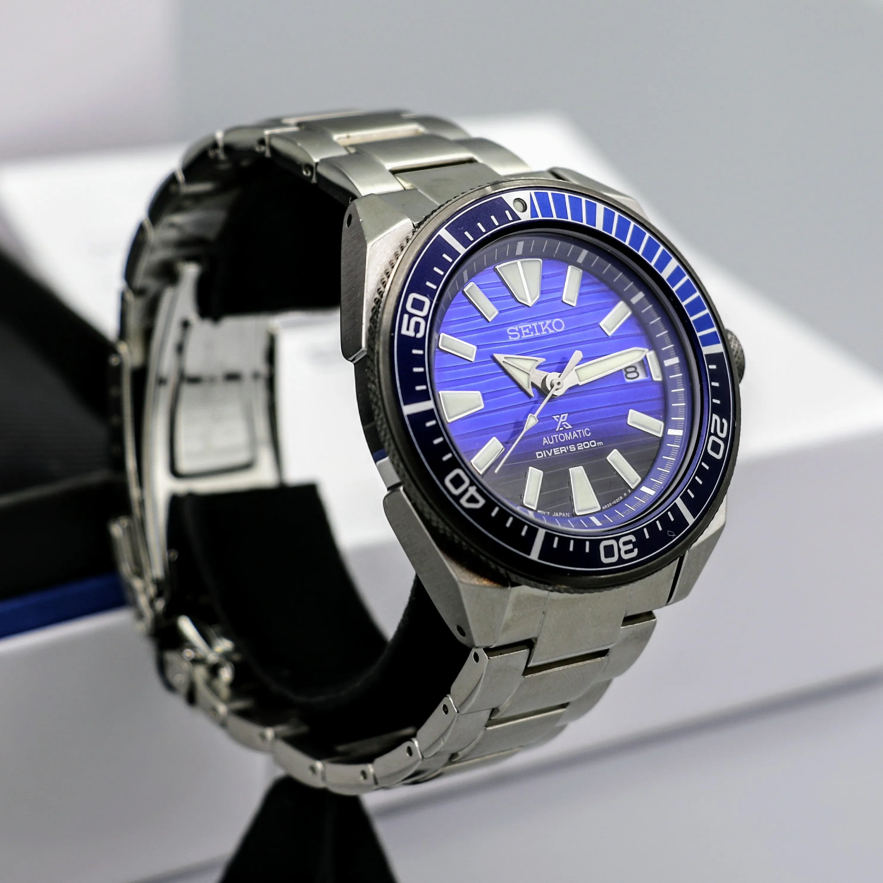 BRAND-NEW! SEIKO "Save the Ocean" Prospex Samurai Automatic Diver's Wristwatch SRPC93