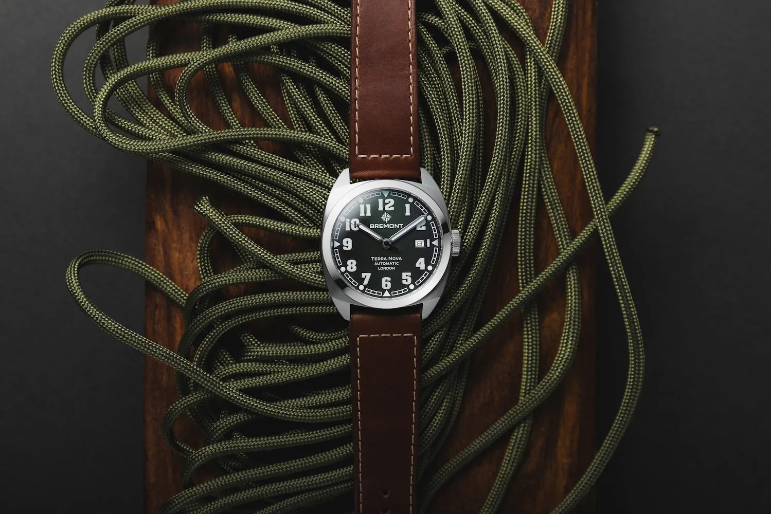 Bremont Terra Nova 40.5 Date Green Leather