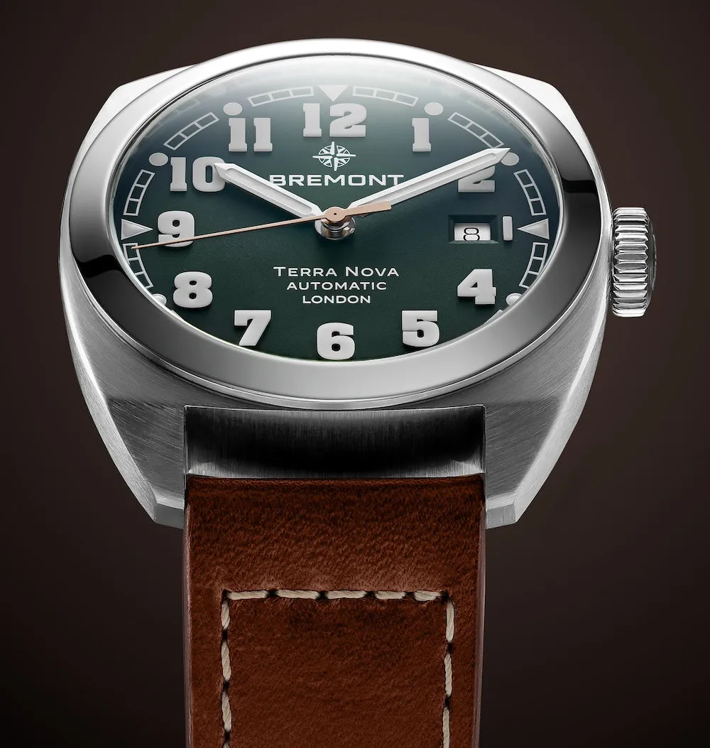 Bremont Terra Nova 40.5 Date Green Leather