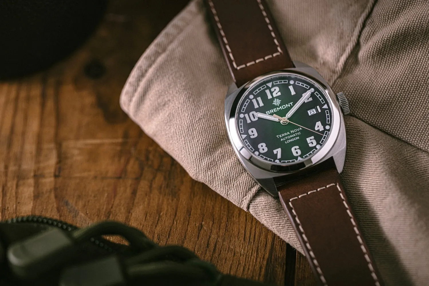 Bremont Terra Nova 40.5 Date Green Leather