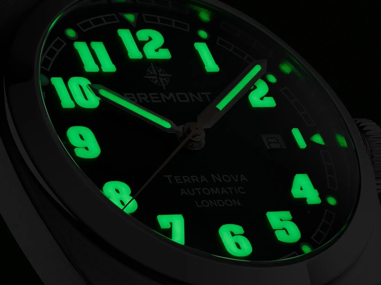 Bremont Terra Nova 40.5 Date Green Leather