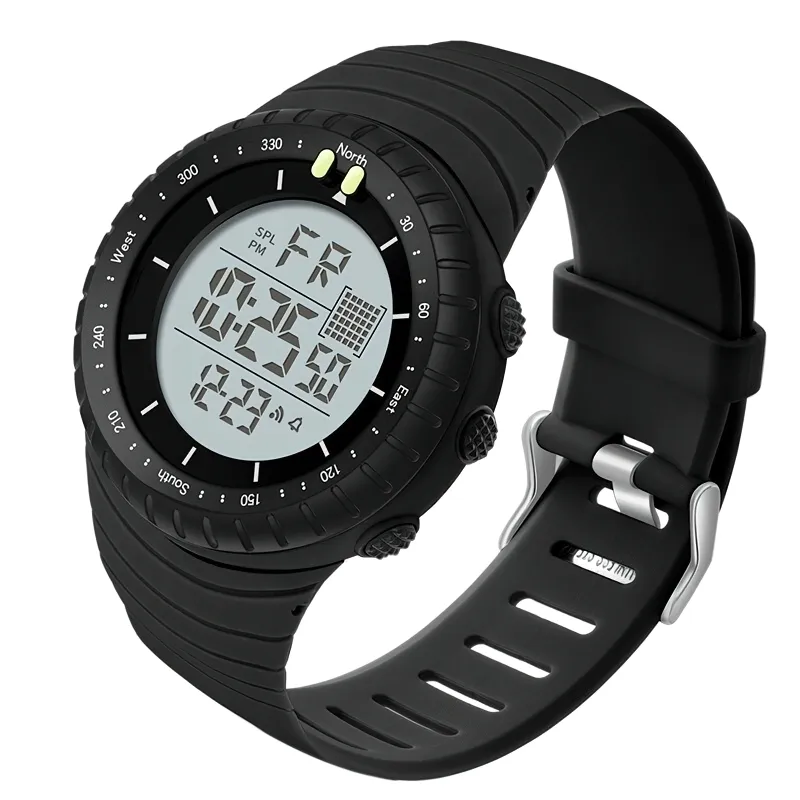 Casual Military Electronic Watch For Men / Multifunctional Shockproof And Waterproof Watch