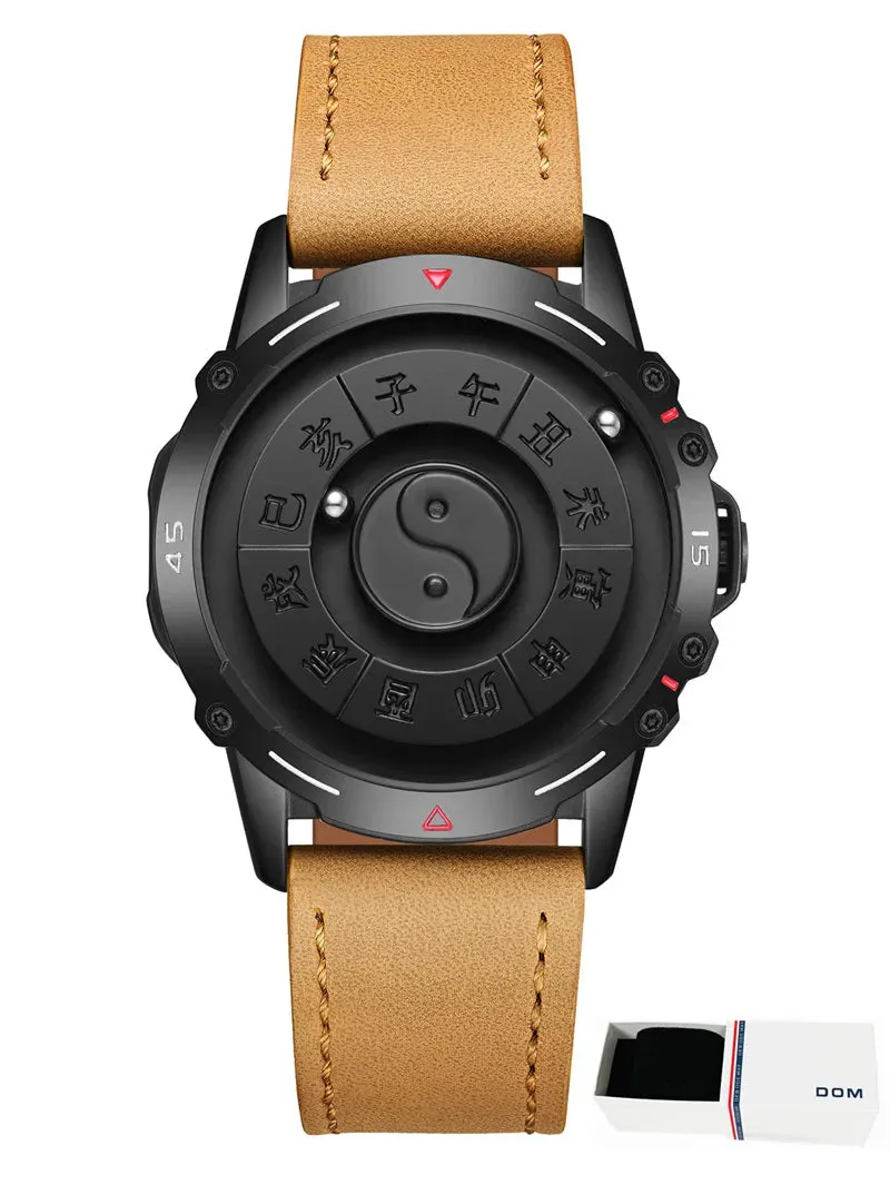 DOM 1737 New Design Magnetic Metal Beads Multifunctional Watches Men's Magnet Ball Sport Quartz Watch Creative Man Wristwatches
