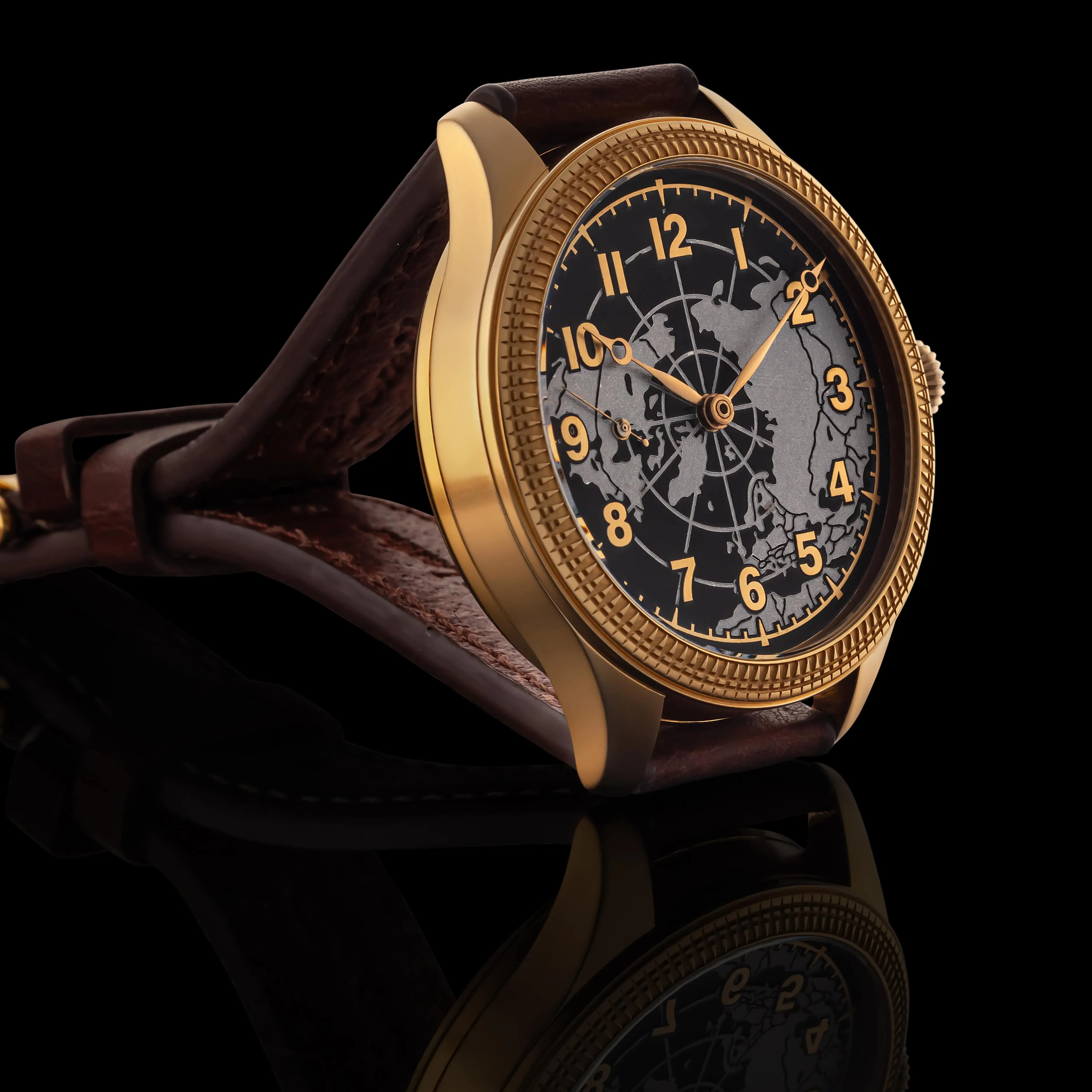 GLOBE Men's Artisan Wristwatch fits Vintage 1916 Swiss Mechanical Movement