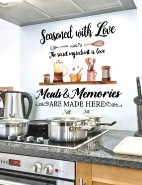 Home Decor - Wall Decal - seasoned with love