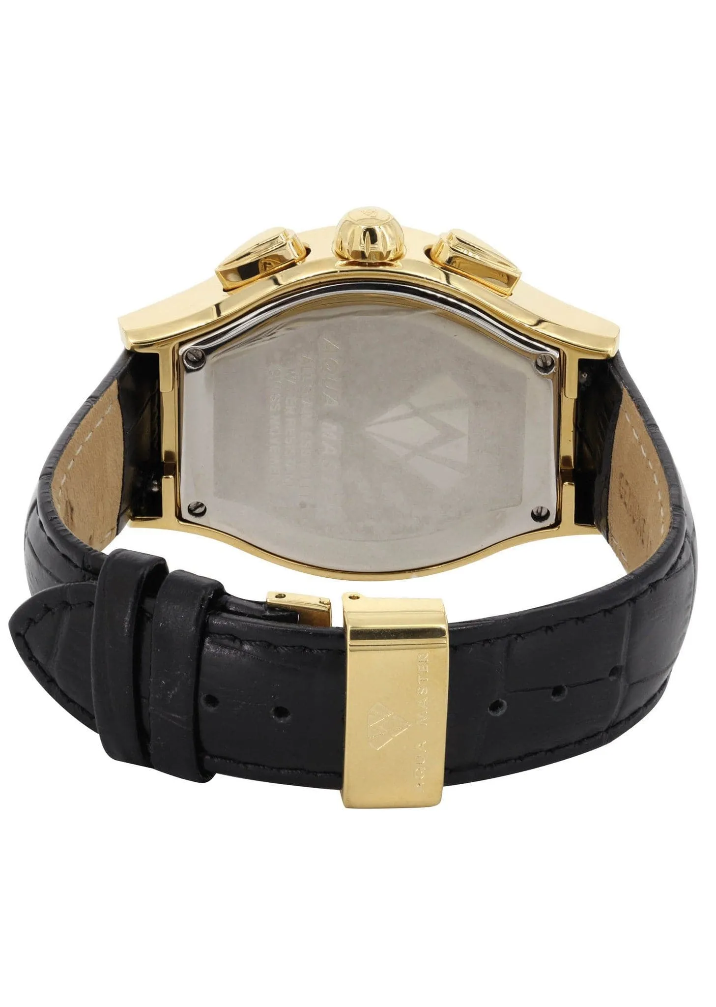 Mens Yellow Gold Tone Diamond Watch | Appx. 1.5 Carats