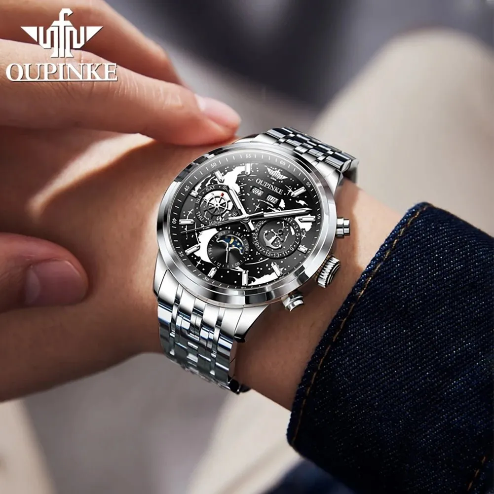 OUPINKE 3256 Multifunctional Fully Automatic Mechanical Men's Watch