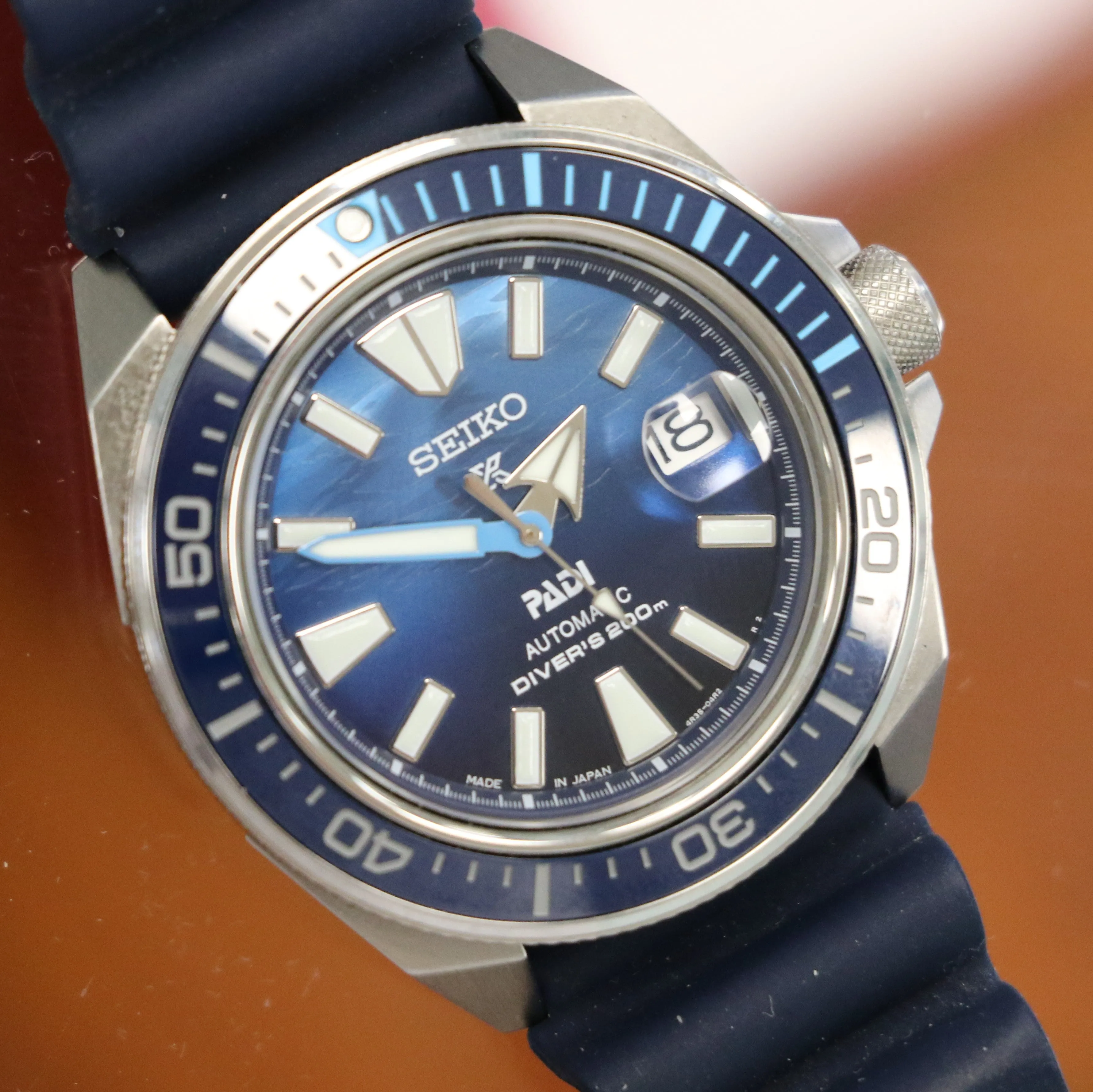 SEIKO PADI Prospex Sea Automatic Watch Ref. SRPJ93 Cal. 4R35 Diver's Wristwatch 200m Special Edition ALL Original!