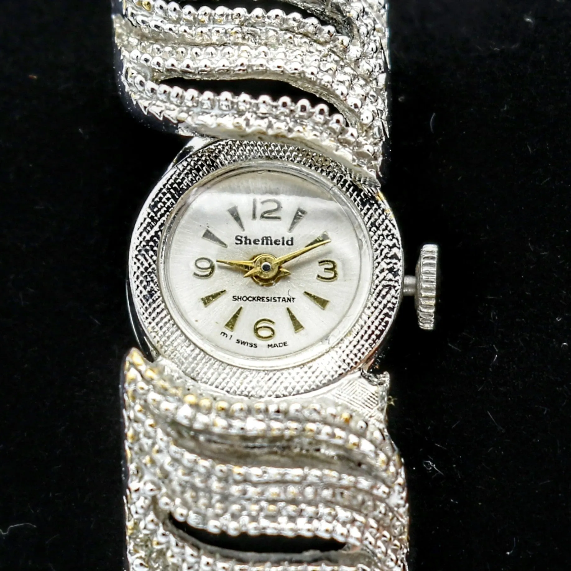 SHEFFIELD Hidden Ladies Watch Bracelet Cal. 5011B Swiss Vintage Wristwatch