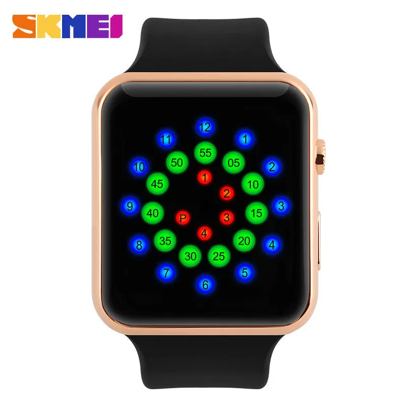 SKMEI 1176 3ATM waterproof Watch New Fashion LED Wristwatches Relogio Feminino Relojes Mujer Dress Bracelet