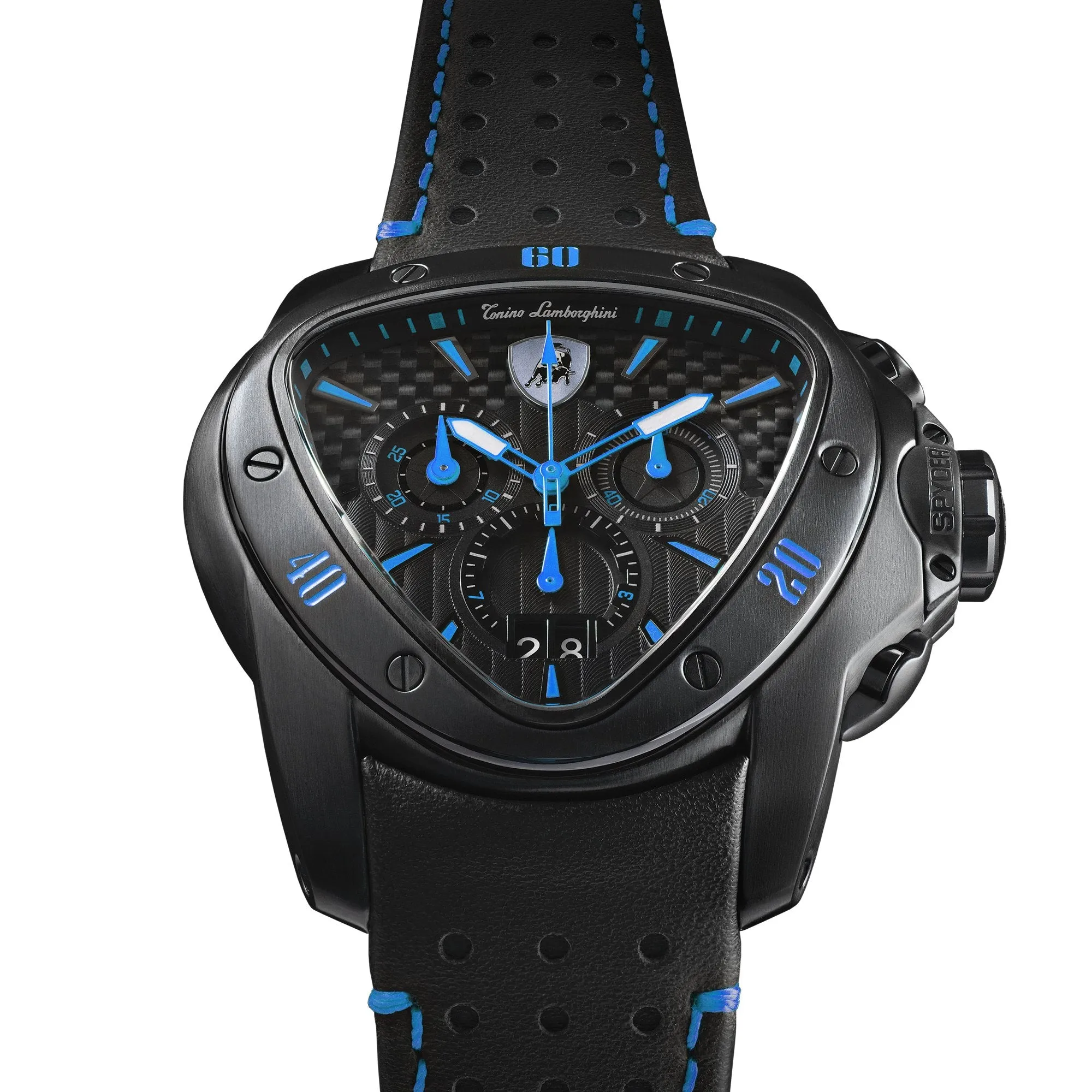 Tonino Lamborghini T9SC Men's Black Spyder Chronograph Watch