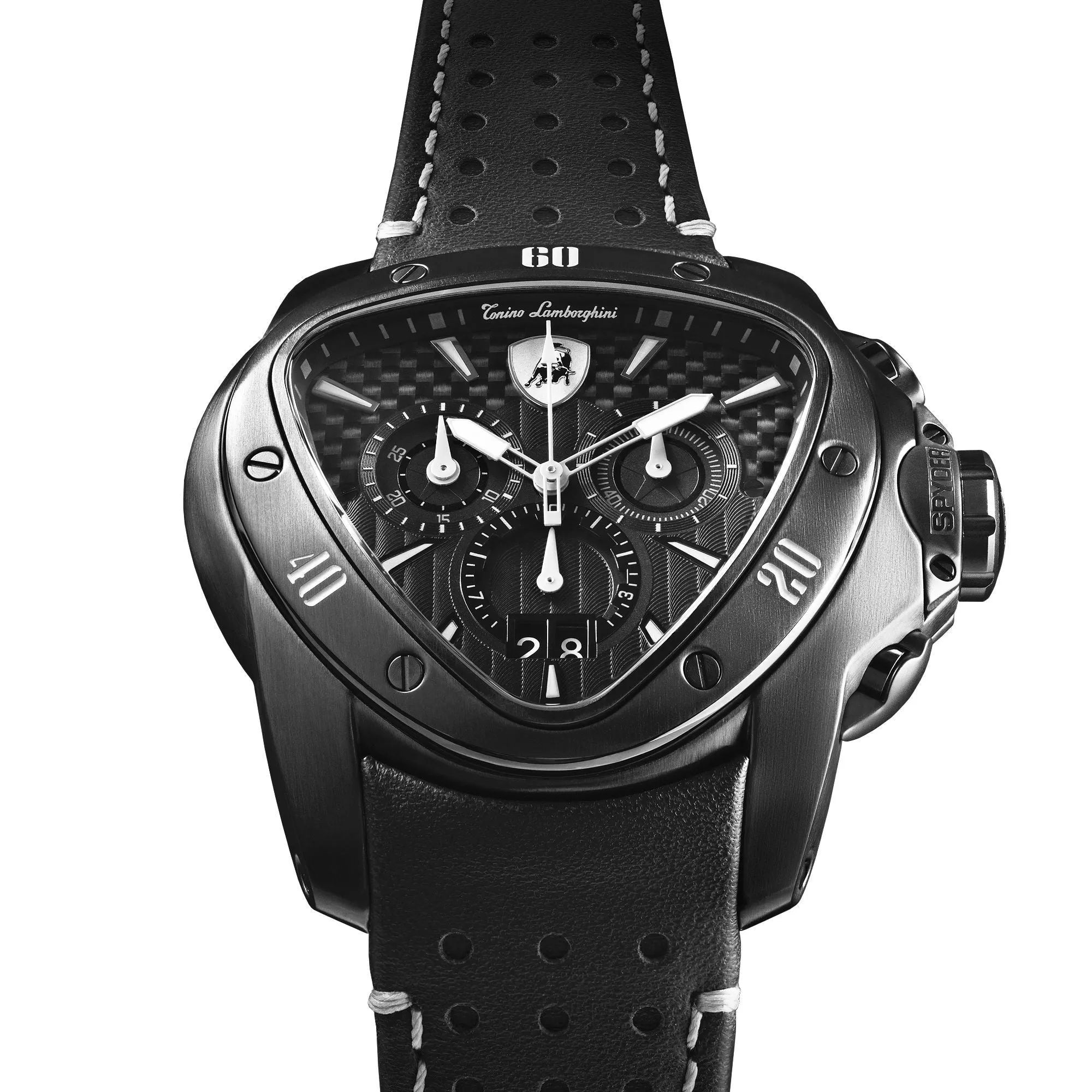 Tonino Lamborghini T9SD Men's Black Spyder Chronograph Watch
