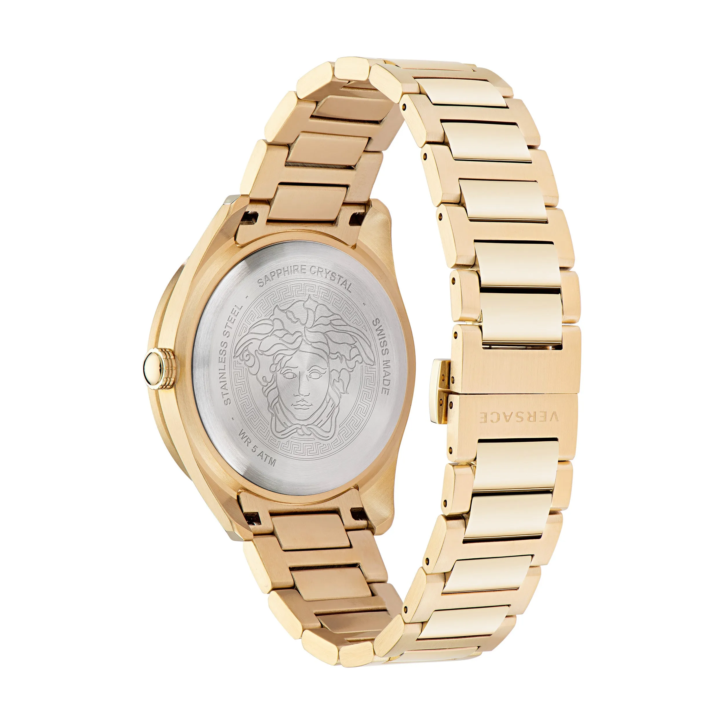 Versace Greca Dome Black Dial Men Watch - Ve2T00522